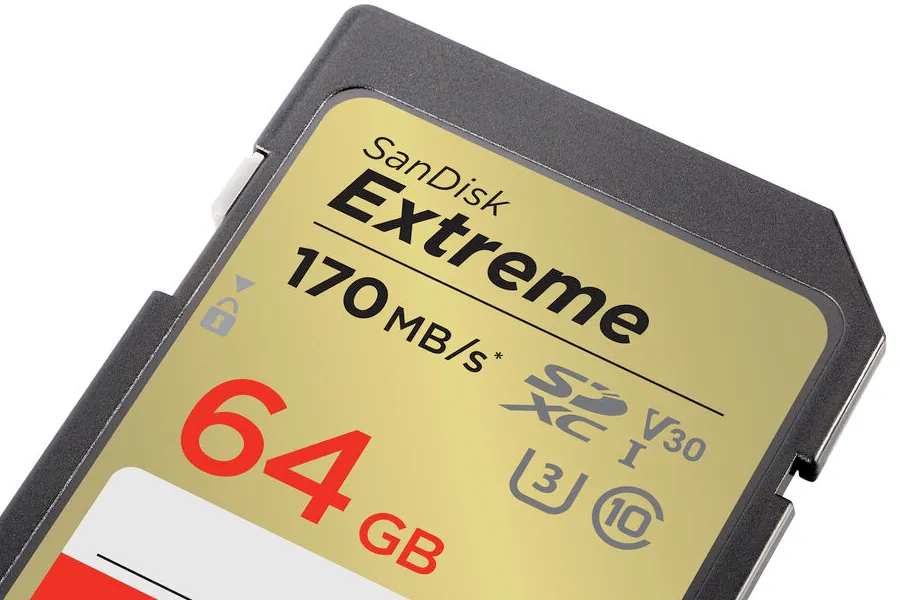 Karta pamięci SanDisk Extreme SDXC 64 GB C10 V30 UHS-I U3 (170 Mb/s)